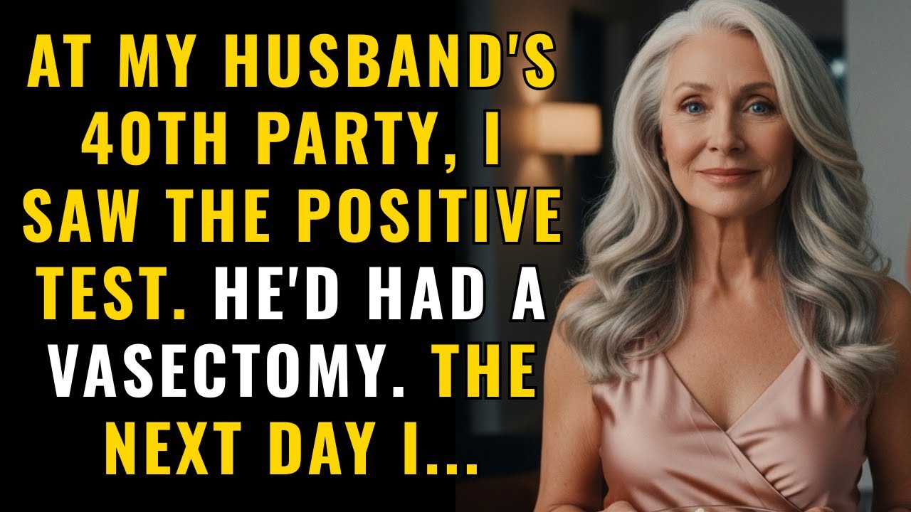 Get Full Transcript At My Husband's 40th Party, I Saw The Positive Test. He'd Had A Vasectomy. The..