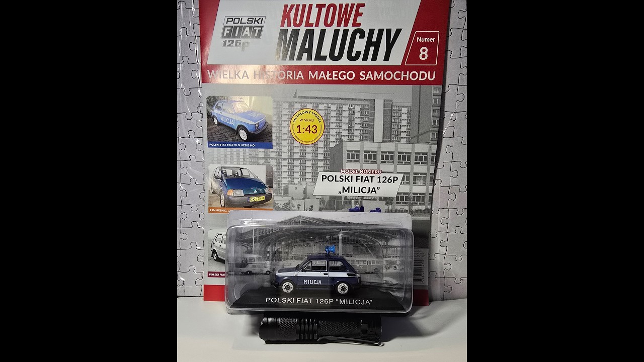 8   Kultowe Maluchy - POLSKI FIAT 126P   -   MILICJA