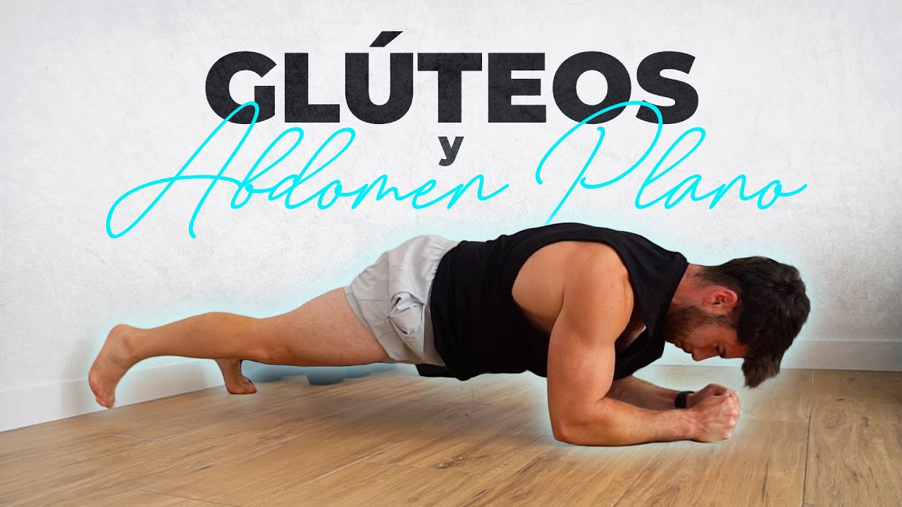 EJERCICIOS para GLÚTEOS más GRANDES y ABDOMEN PLANO en CASA  (SIN MATERIAL) 🔥