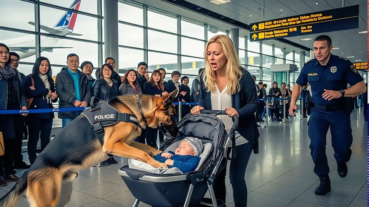 «Служебная собака запрыгнула в детскую коляску в аэропорту — то, что обнаружили офицеры дальше, о...