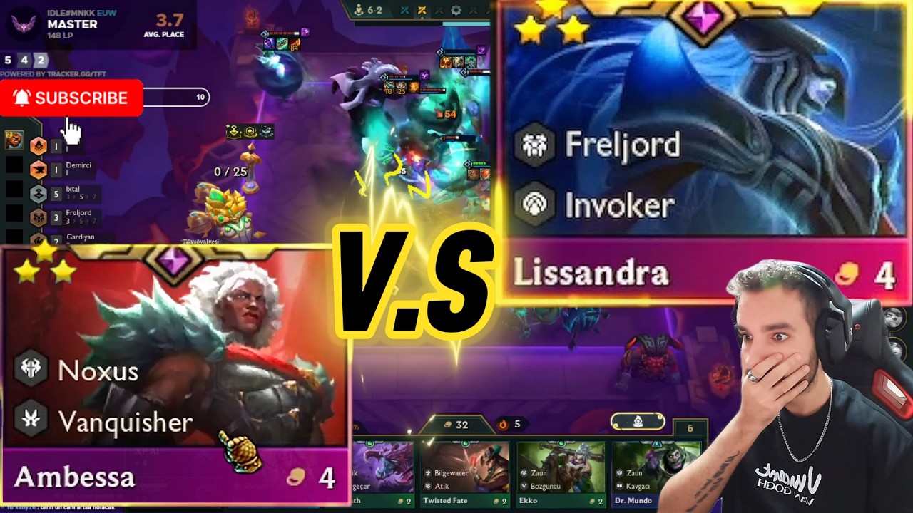 Lissandra 3 VS Ambessa 3 EN GÜCLÜLERİN SAVAŞI | SET 16 TFT