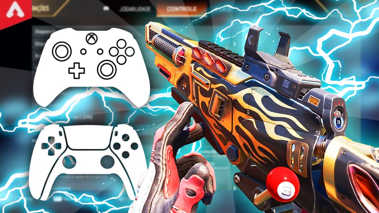 NO RECOIL + AIM ASSIST BOOST! a MELHOR Configuração & Sensi para CONTROLES! (APEX LEGENDS SETTINGS)