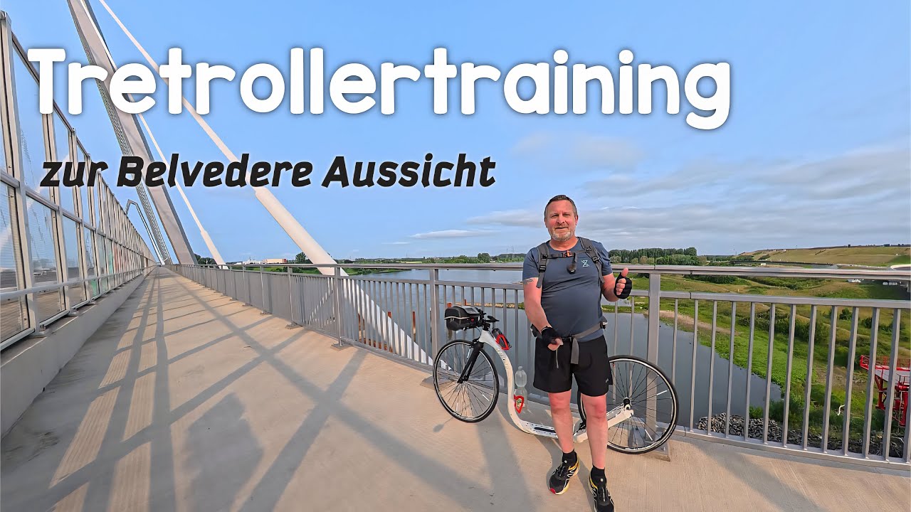 Tretrollertraining 66 km | Kickbike Race Max 28 | Jörg unterwegs