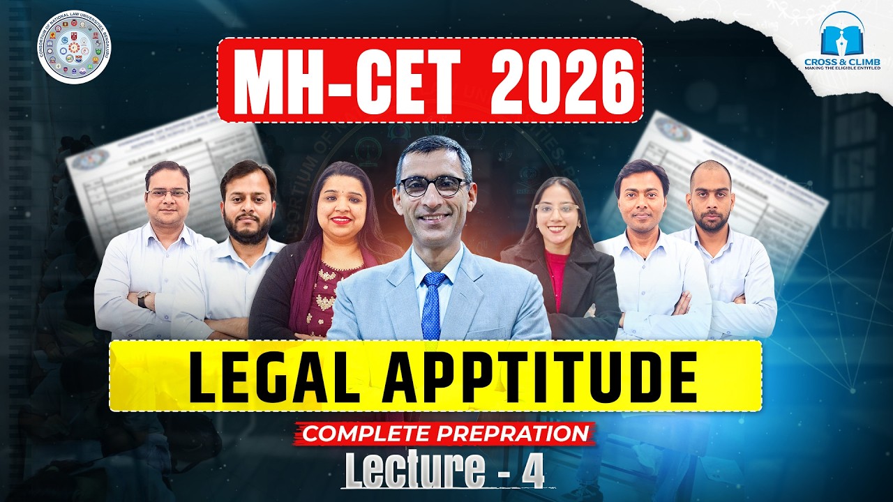 MH CET Law Legal Aptitude Lecture 4 | MH CET Law Syllabus 2025 | Exam Pattern & Paper Pattern