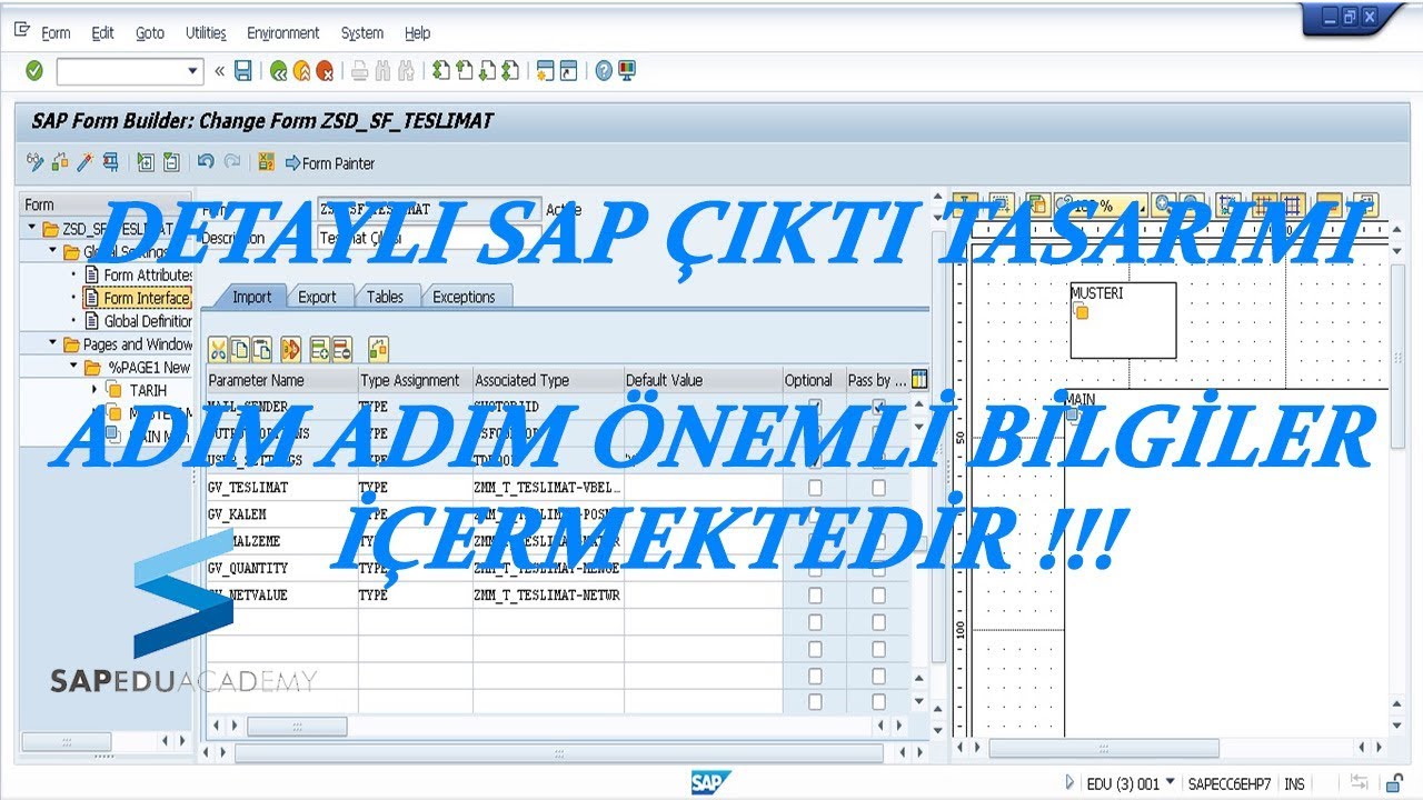 SAP Smartforms ile Detaylı Çıktı Tasarımı: Adım Adım Rehber 📝📊