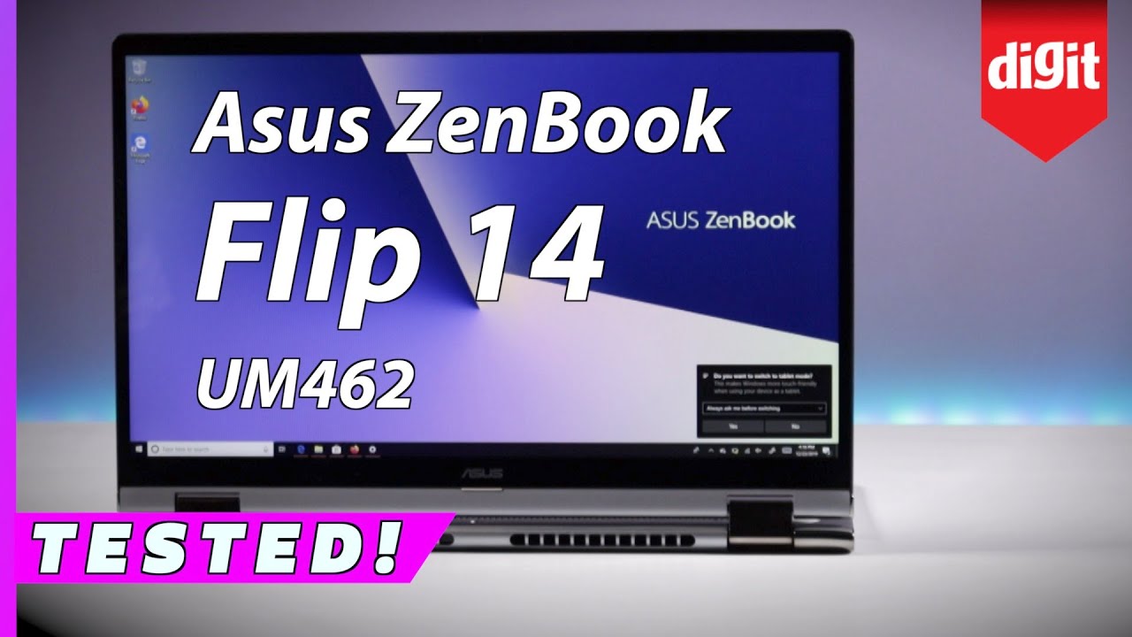 Tested! Asus ZenBook Flip 14 UM462 Laptop Review - A Convertible Version of the Asus ZenBook 14
