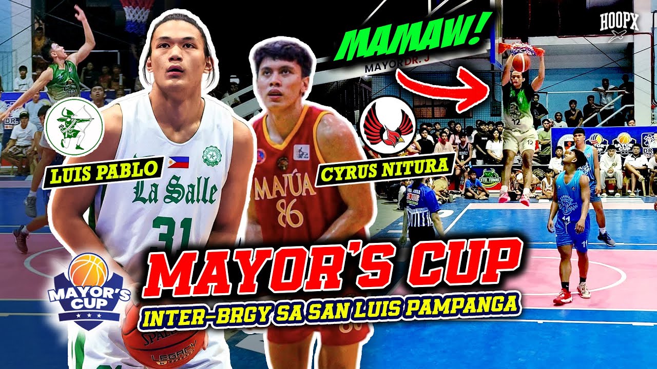 LUIS PABLO NG DLSU AT CYRUS NITURA NG MAPUA NAG-TEAM UP SA INTER-BARANGAY SA PAMPANGA!