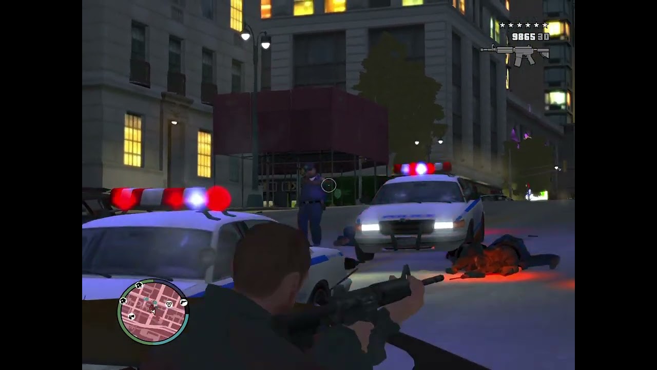 GTA 4: LCPD Vs. Niko (720p) Westminster (Algonquin, Liberty City)