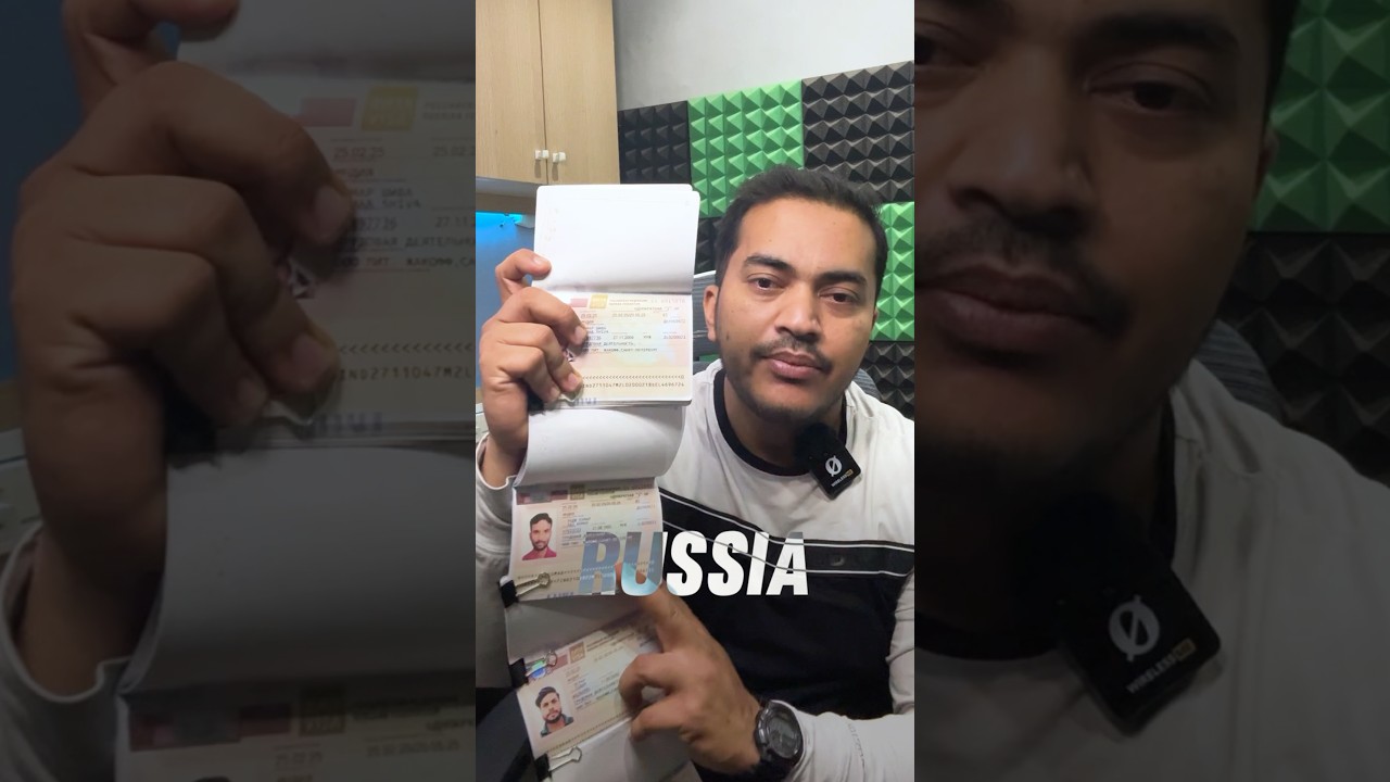 Russia 🇷🇺 work Visa stamping and Jobs 😱 #russia #visa #ytshorts