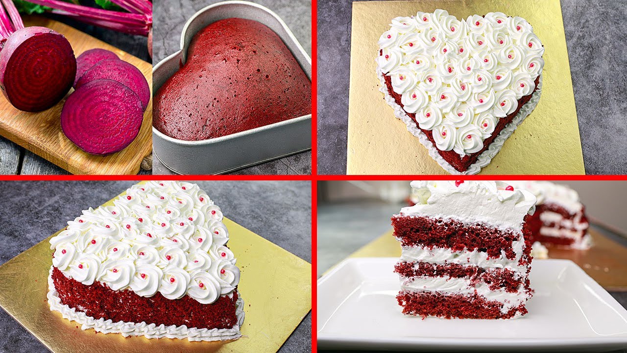 Red Velvet Beetroot Cake | Eggless & Without Oven | Yummy