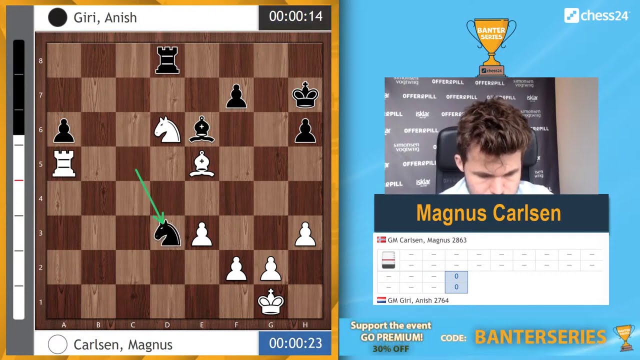 Magnus Carlsen (NOR) vs Anish Giri (NED) | Banter Series FINAL | Quarterfinal