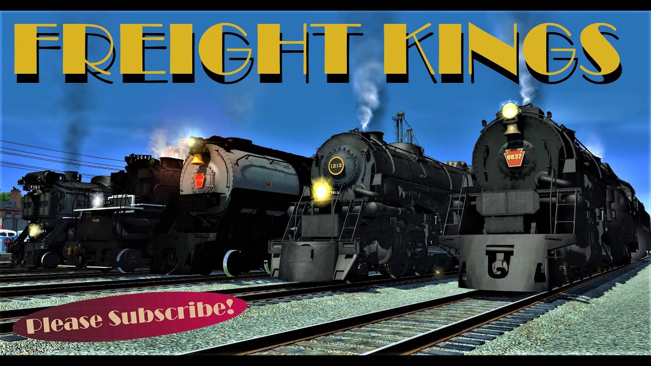 Freight Kings of Steam Locomotive (Trainz) Ft. PRR Q2, N&W Class A, C&O Allegheny and more!