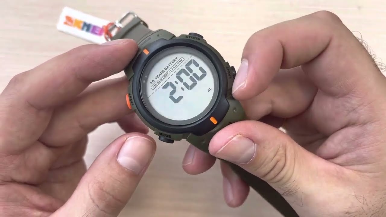Огляд та налаштування годинника Skmei 1560 Neon 10 Bar. Водостійкий чоловічий годинник