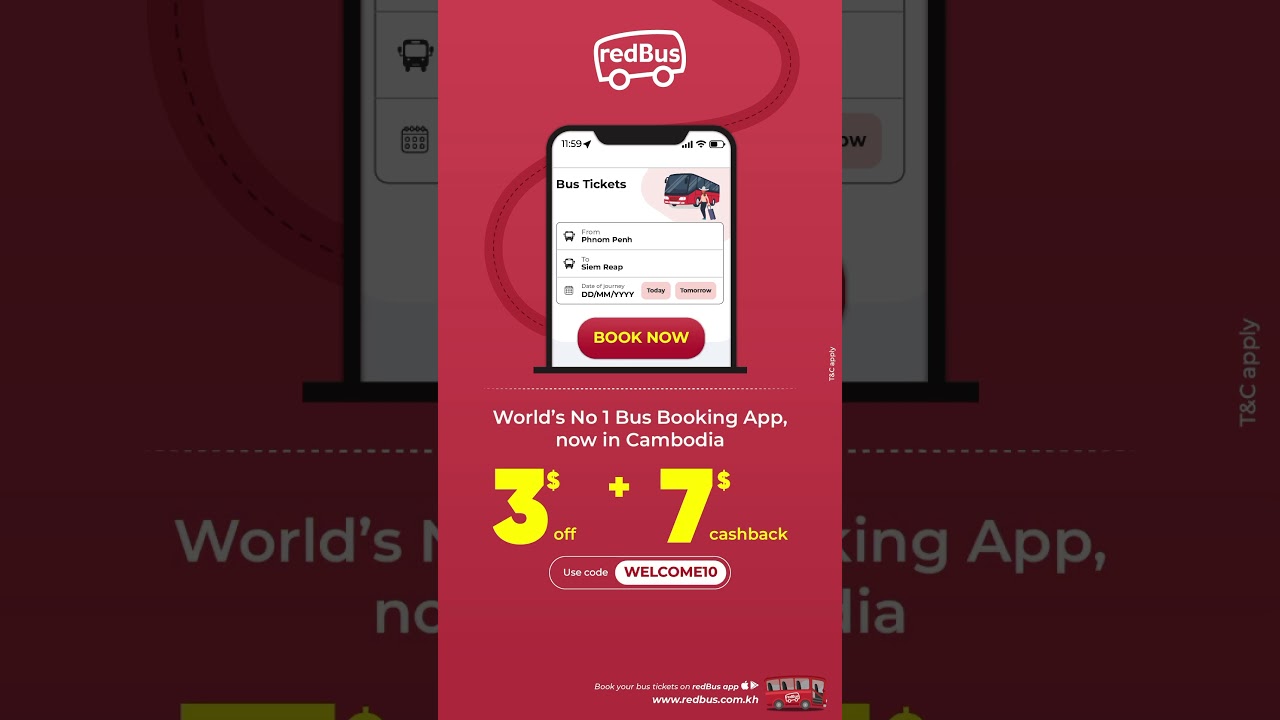 redBus: Bus Tickets, World's No. 1 Bus Booking Platform, Now in Cambodia #busbooking #redbus