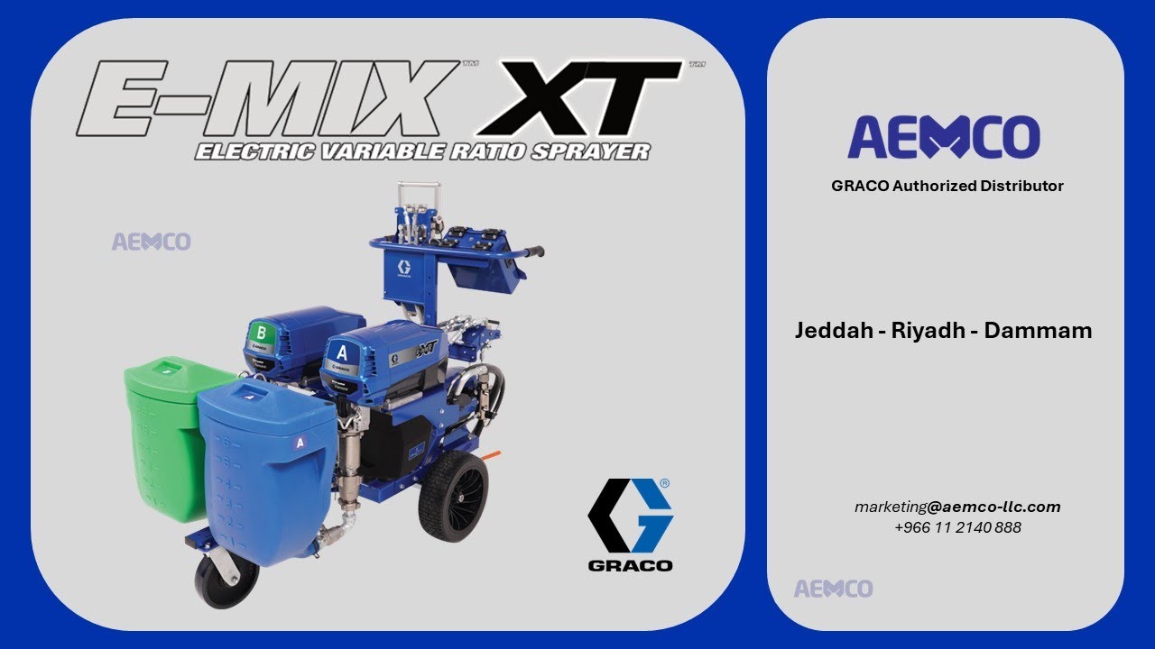 E-Mix XT - GRACO Electrical Plural Component Sprayer #aemco #graco #gracopaintsprayers #saudiarabia