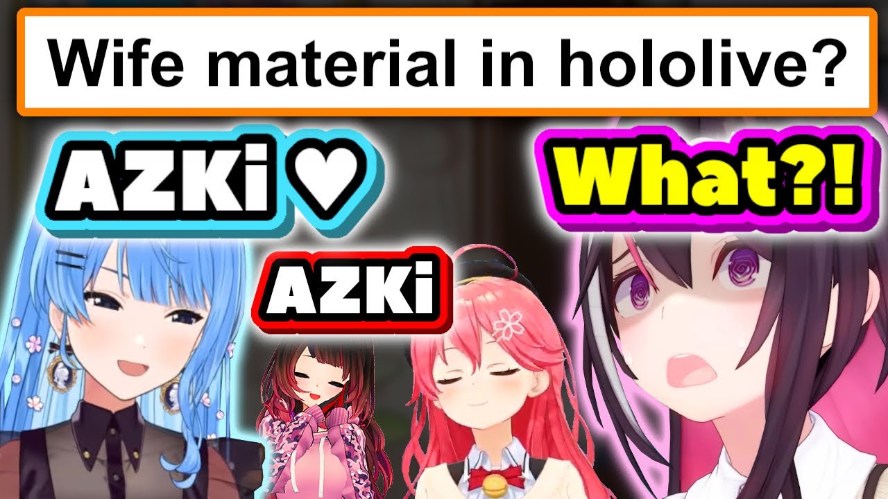 Gen 0 Think AZKi Is Wife Material + Other Funny Questions 【ENG Sub / hololive】