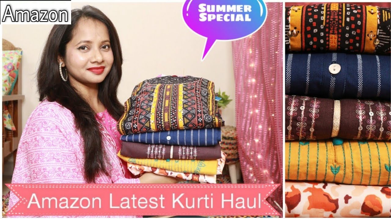 Amazon Kurti Haul | Amazon Embroidery Kurti Haul & Review | Ranjana R