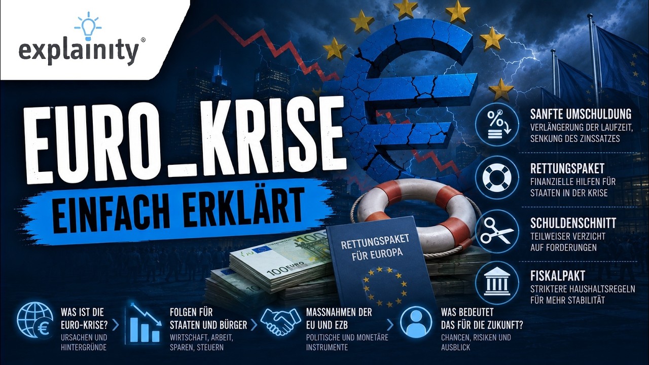 Euro-Krise einfach erkl&auml;rt (explainity&reg; Erkl&auml;rvideo)