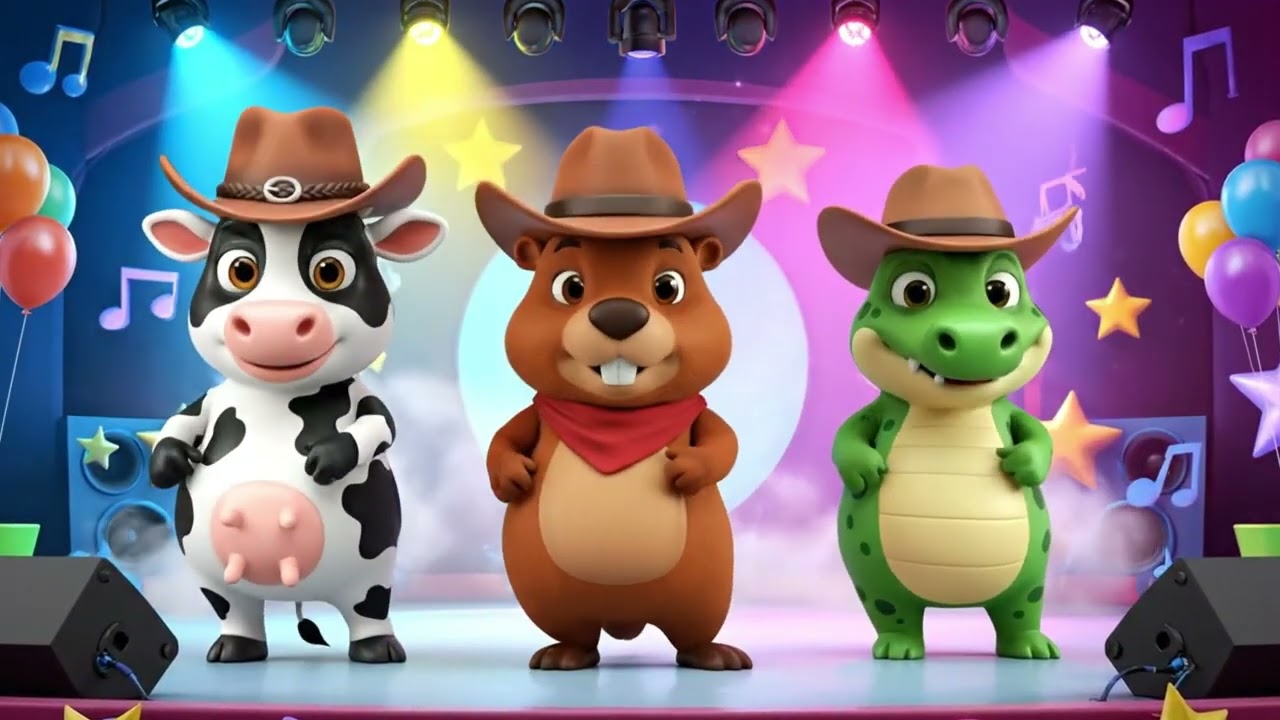 La Vaca Baila Alegre y Enérgicamente 🐮🎶 Canciones Infantiles en Español | Música para Bebés 3D