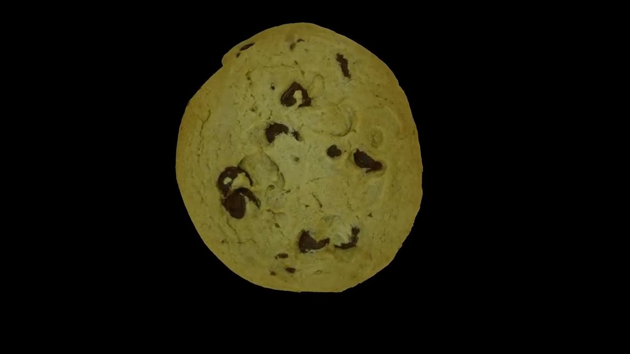3D Photogrammetry Scan of a Chocolate Chip Cookie
