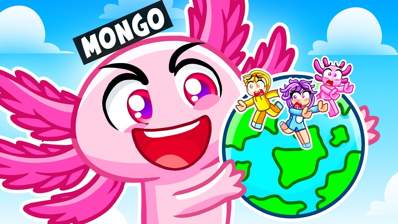 I Became A BABY AXOLOTL In Roblox EAT THE WORLD!