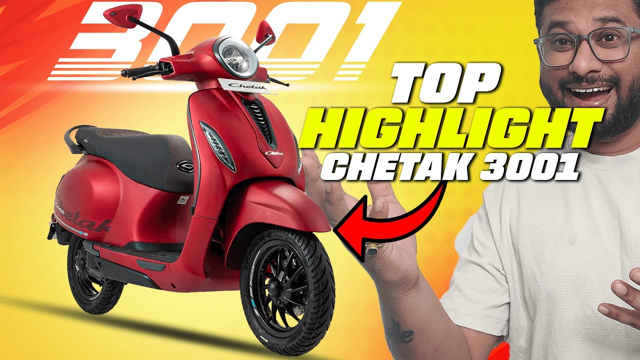 Bajaj Chetak 3001 Launched: Top Highlights ! Best Electric Scooter ! Electric Scooter