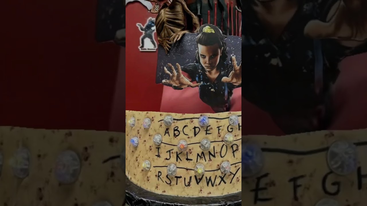 Stranger Things Birthday cake I made for my daughter!