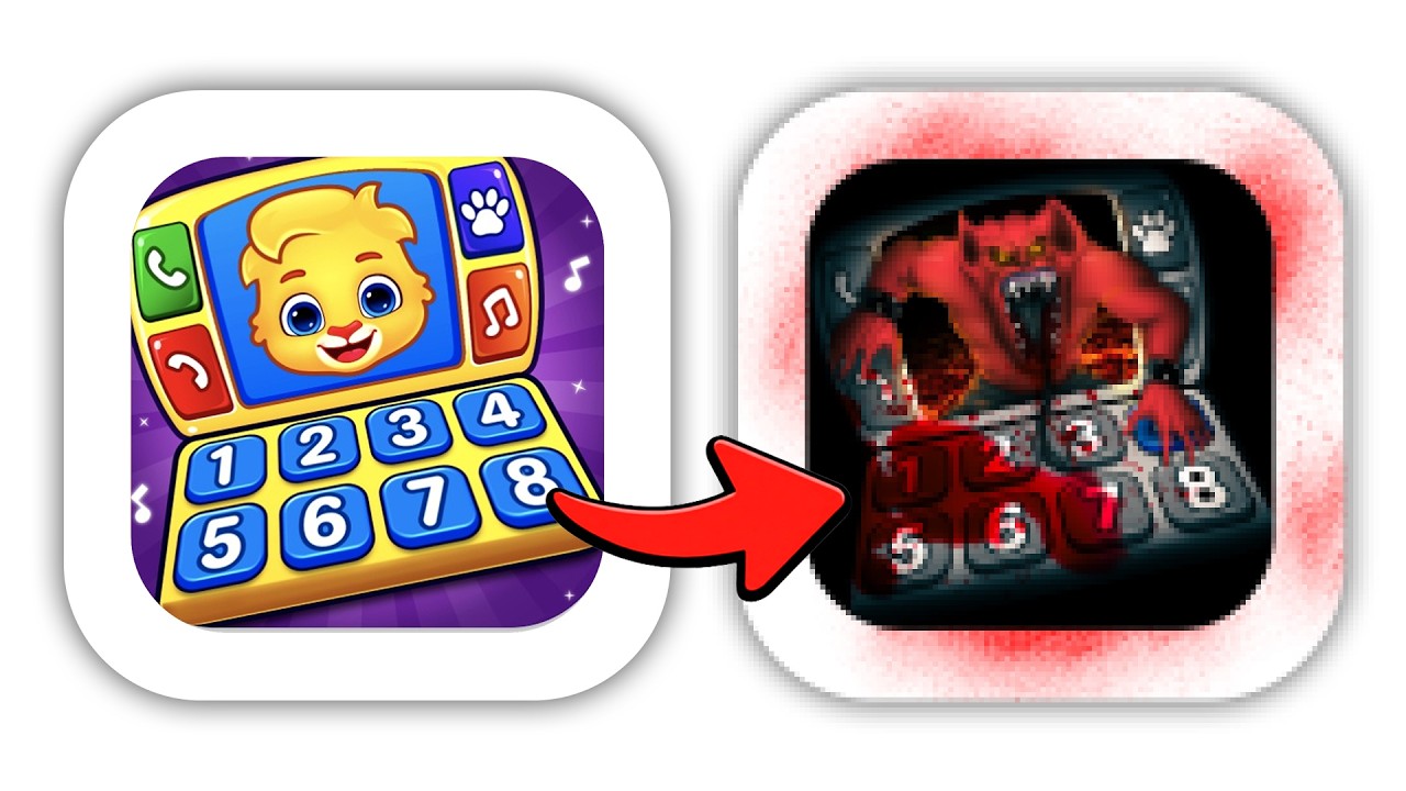 I Turned Kids App Icons Into Horror