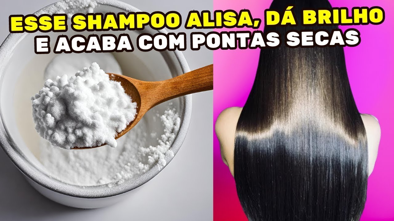 USEI ISSO NO SHAMPOO e FIQUEI CHOCADA! ALISOU CABELO TODO E ACABOU COM PONTAS SECAS! Liso Espelhado!