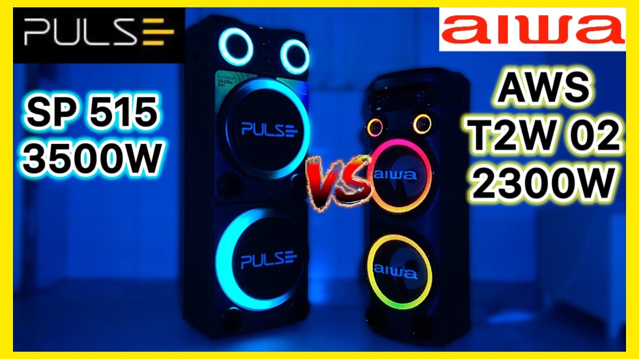 TORRE DE SOM AIWA AWS T2W 02 vs TORRE DE SOM PULSE SP 515 QUAL A QUE TEM MAIS FIDELIDADE SONORA?