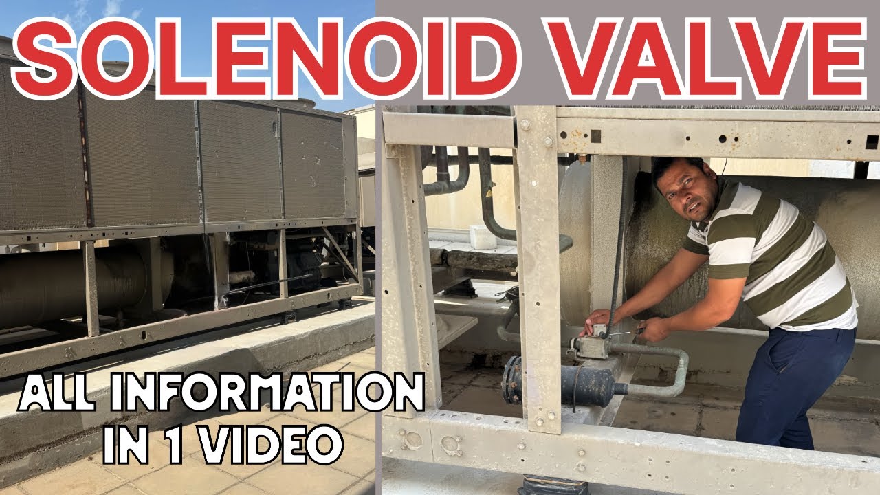 Solenoid Valve | Solenoid Valve Working Animation | York Chiller Solenoid valve | HVAC, Chiller