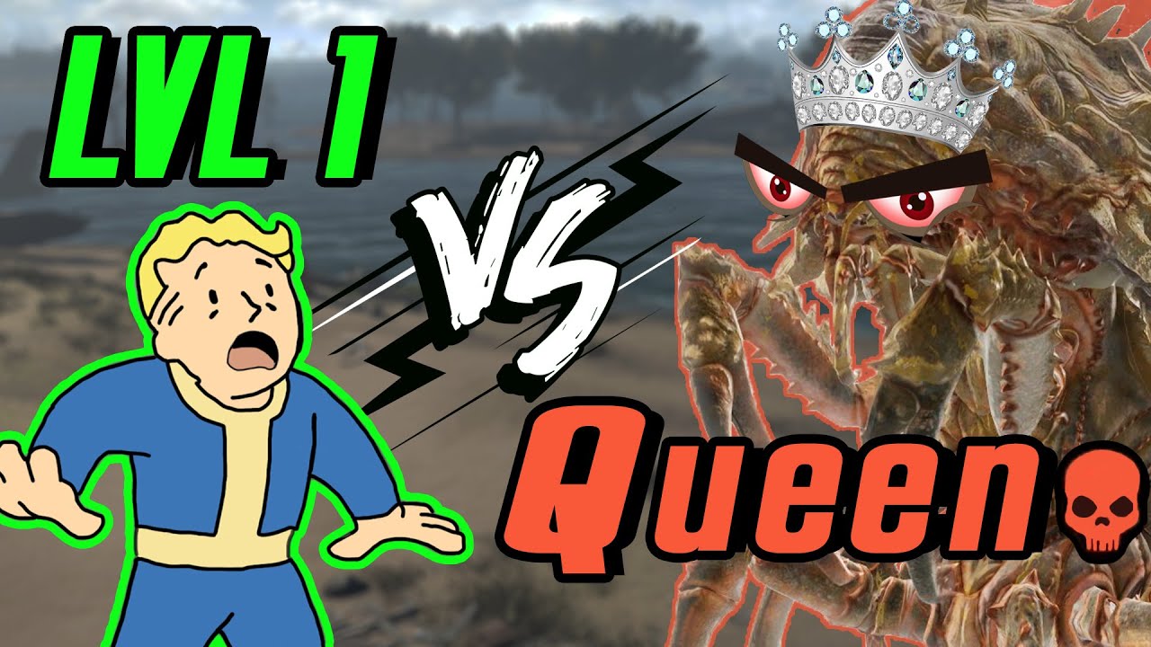 Сможете ли вы победить Королеву Болотников на 1-м уровне? (Fallout 4)