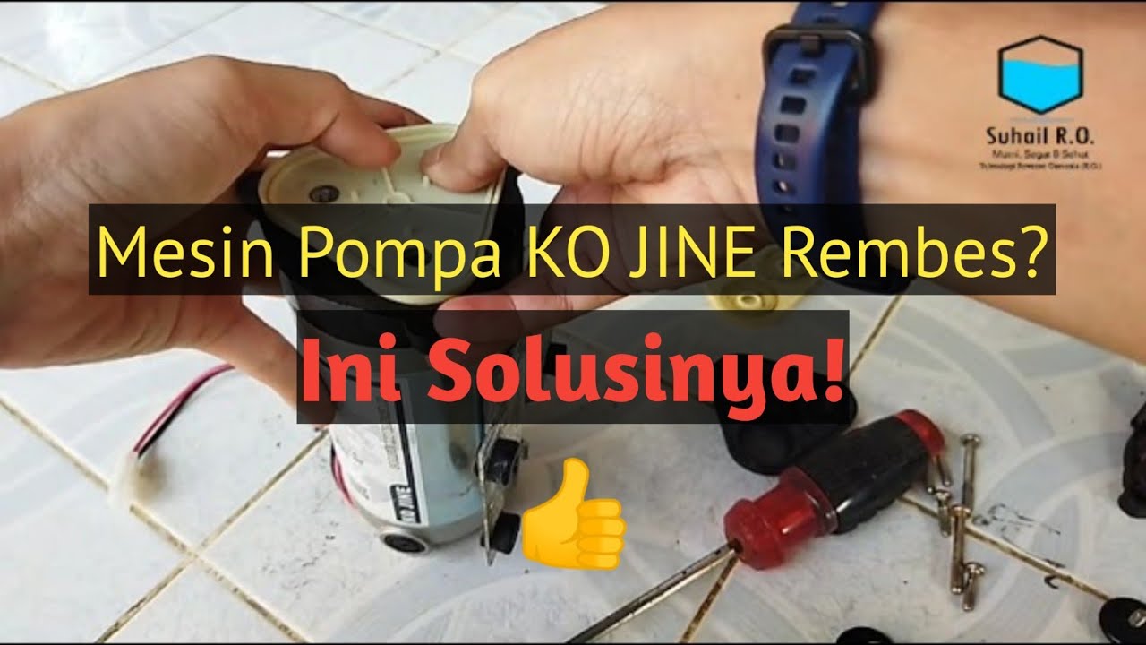 Cara Ganti Seal Karet Pompa Ko Jine!