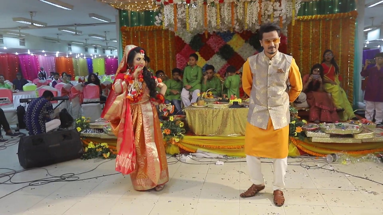 Couple Dance in  Holud Night