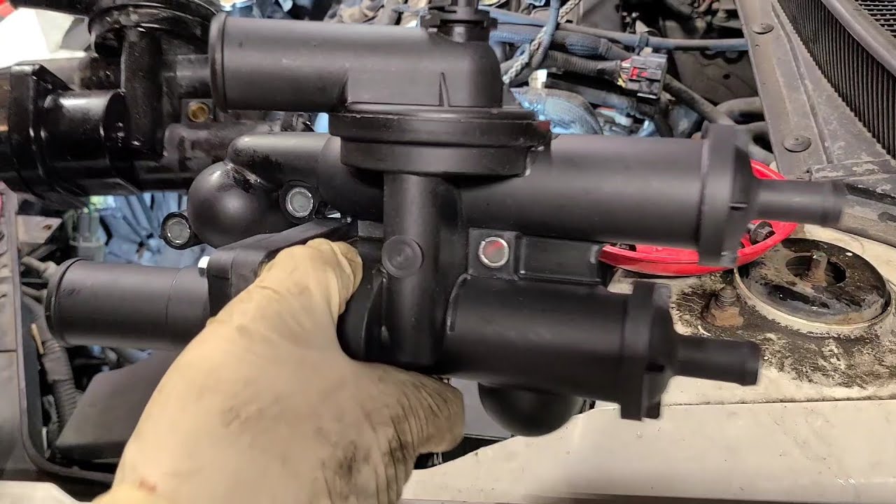 2008 - 14 Dodge Avenger 2.4l thermostat coolant housing replacement