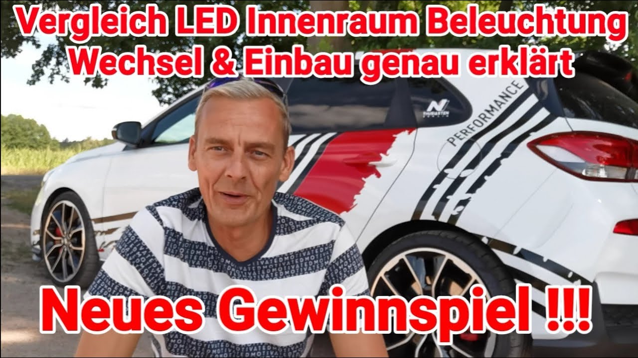 Hyundai i30N Performance - Einbau & Vergleich LED Innenraum Beleuchtung - Gewinnspiel & Rabattcode