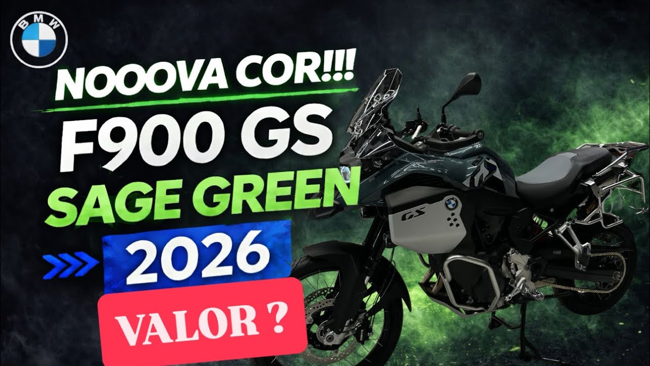 NOOOOVA COR!!! F900 GS ADVENTURE SAGE GREEN 2026