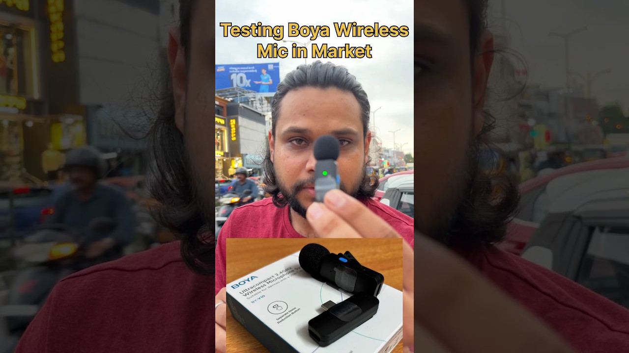 Best Mic for Vloging | Testing Boya Wireless mics in Market #boyamicrophone #wirelessmic #microphone