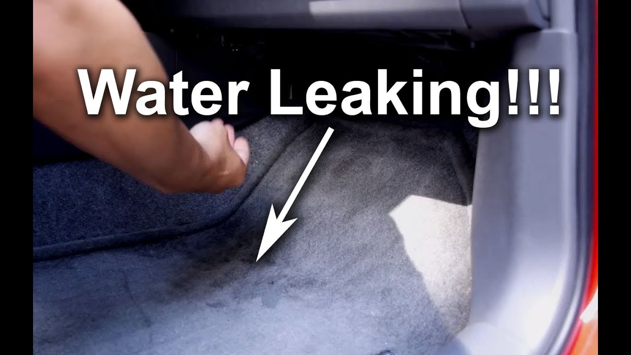 How to fix or Repair Toyota Prius water leak on floor mats air condition drain AC wet