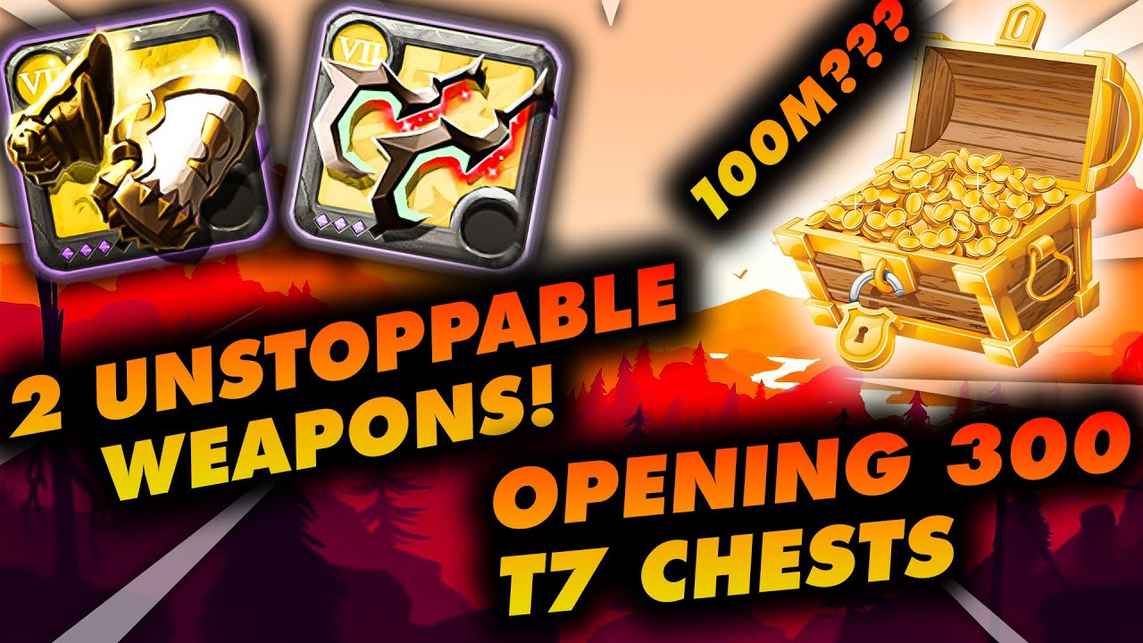 OPENING 300x T7 CHESTS! 1.6m CONQ POINTS! FISTS OF AVALON & DEATHGIVERS! | Albion Online PvP | #296