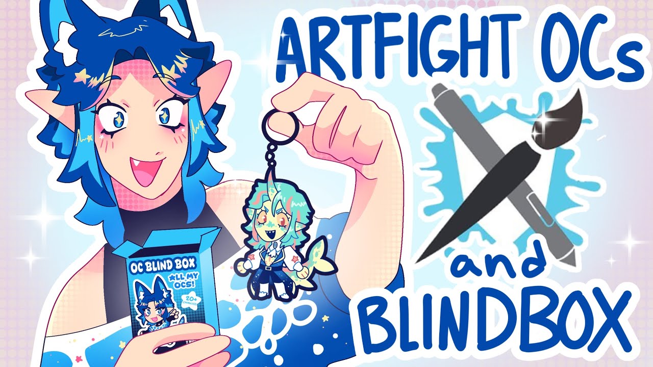 Making Blind Boxes for Artfight! (Tutorial + OC showcase)