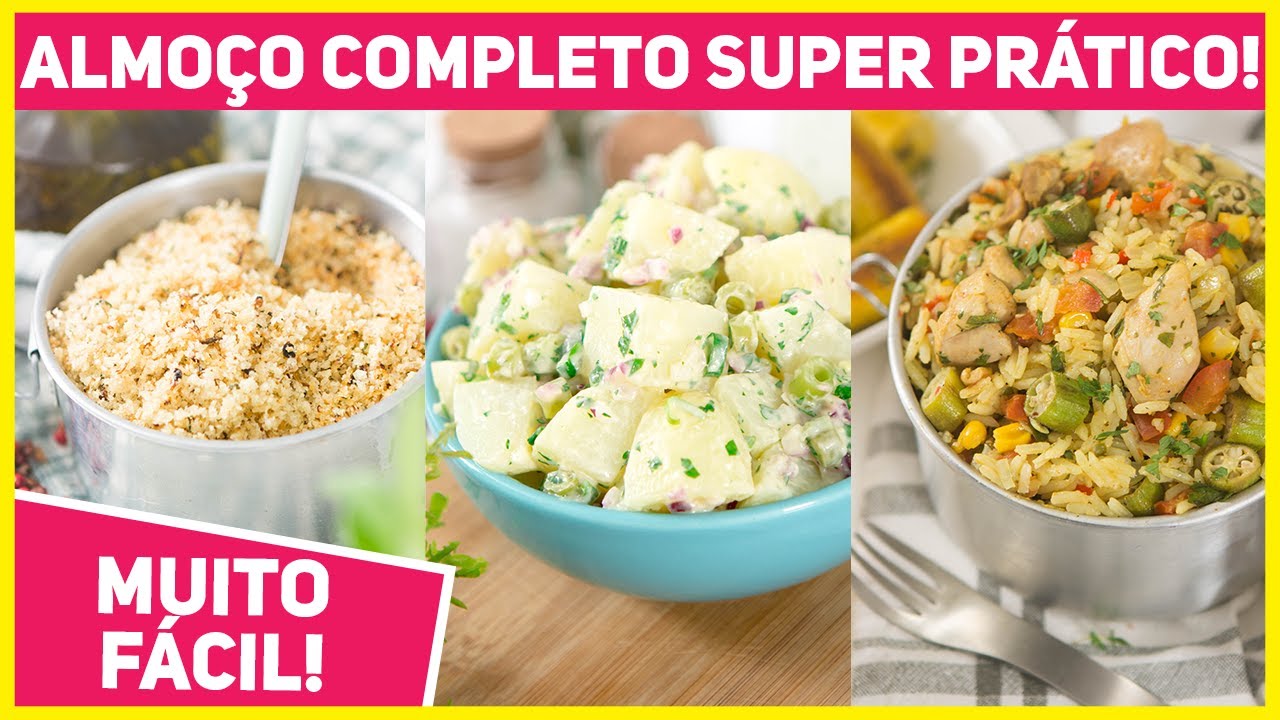 3 RECEITAS PARA SALVAR SEU ALMOÇO NA QUARENTENA! | FÁCEIS E RÁPIDAS | Receitas de Minuto