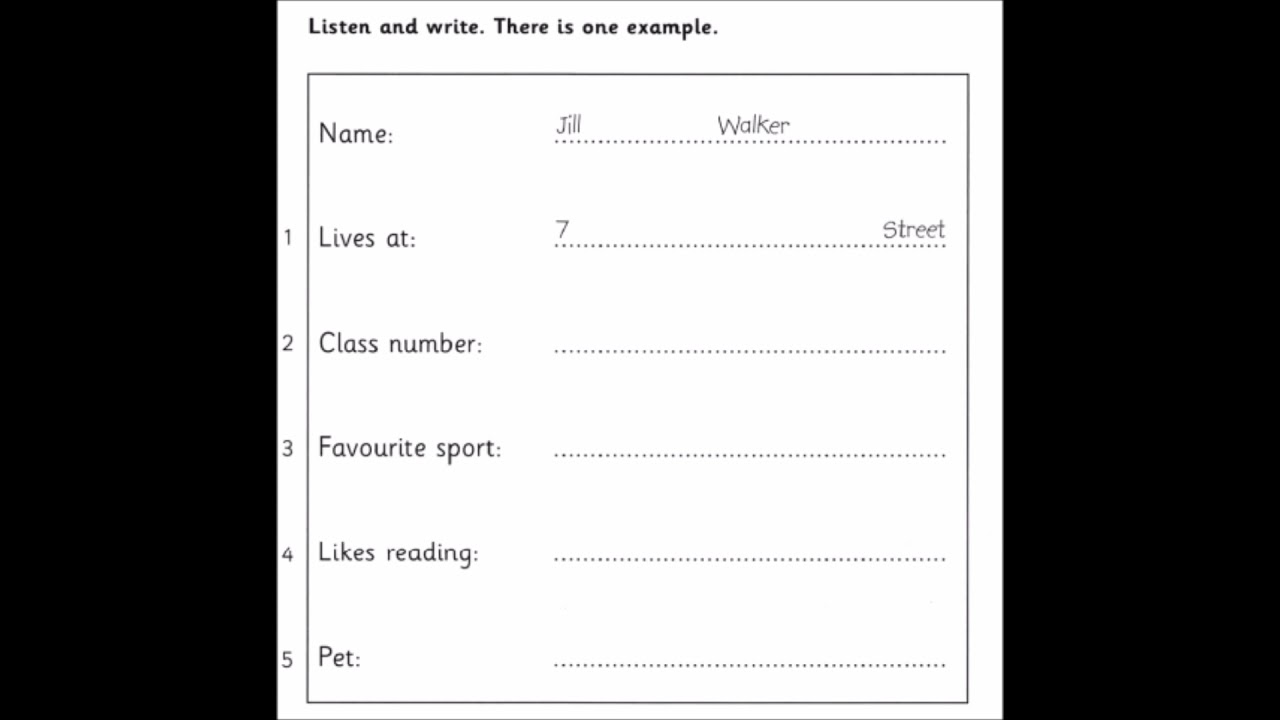 Luyện Nghe Tiếng Anh Movers 1 test 1 Part 2