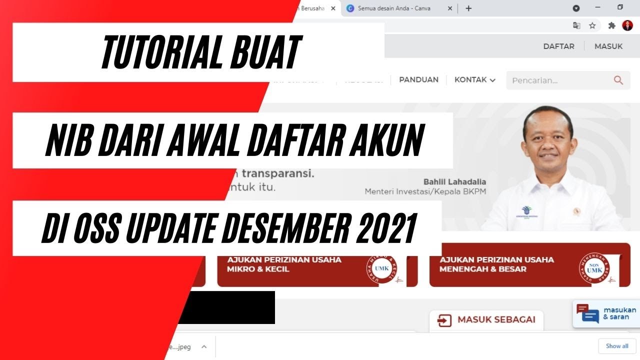 TUTORIAL BUAT NIB DI OSS UPDATE DESEMBER 2021 | HATI-HATI JIKA MENGISI, KARENA TERDAPAT KONSEKUENSI.
