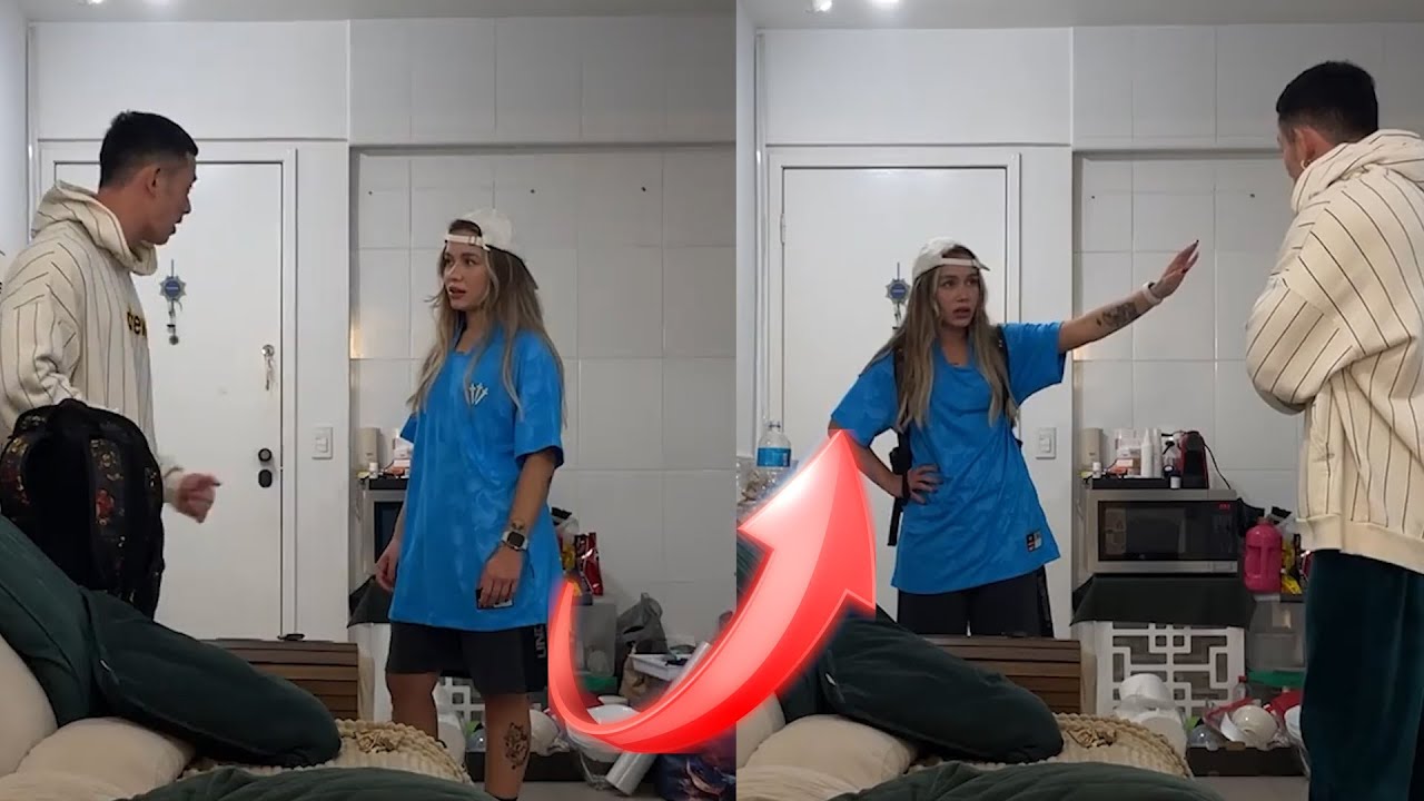 Ela saiu para jogar BOLA meia NOITE e o namorado expulsou ela de casa 😱🤯😬