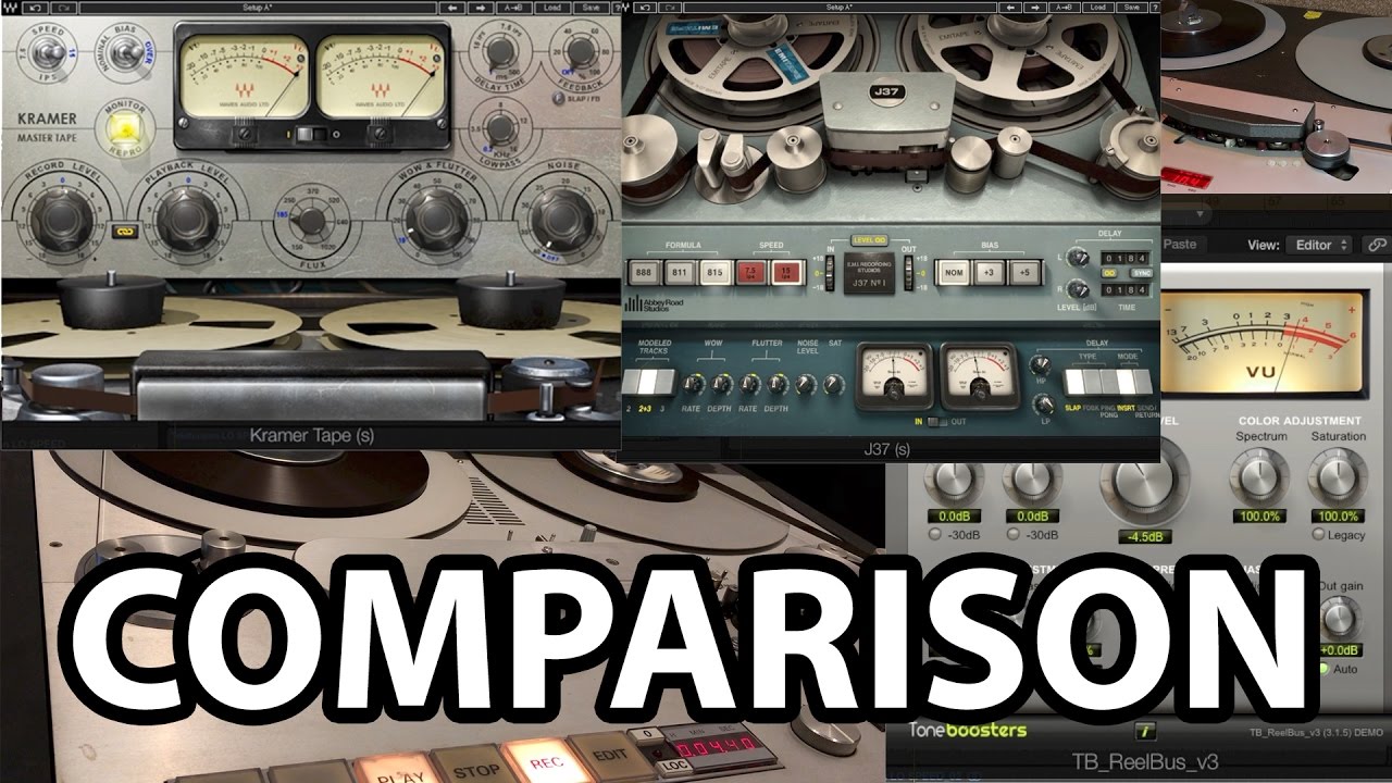 COMPARISON: Kramer Tape, J37, Reelbus, Studer A80 and Telefunken M15