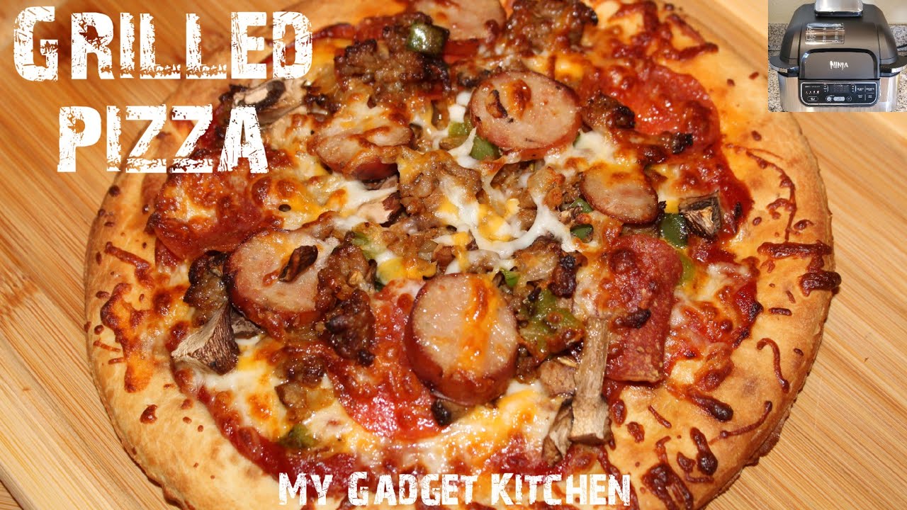The Absolute BEST Grilled Pizza 🤤 | Ninja Foodi Grill | Air Fryer Friendly | My Gadget Kitchen 