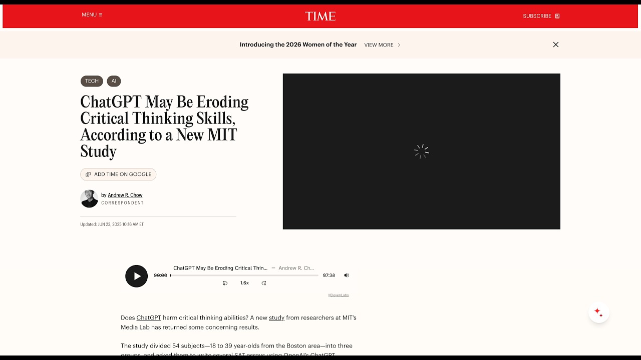 ChatGPT is destroying our brains