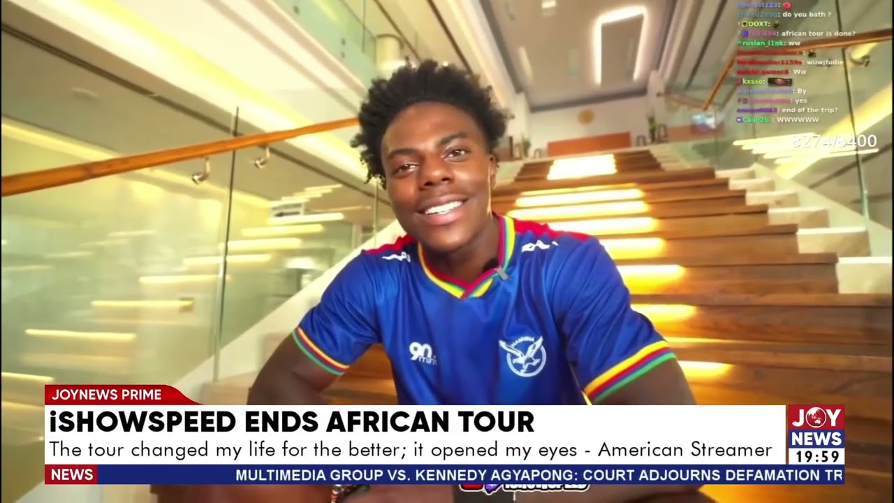iShowSpeed ends African tour: The tour changed my life for the better; it opened my eyes.