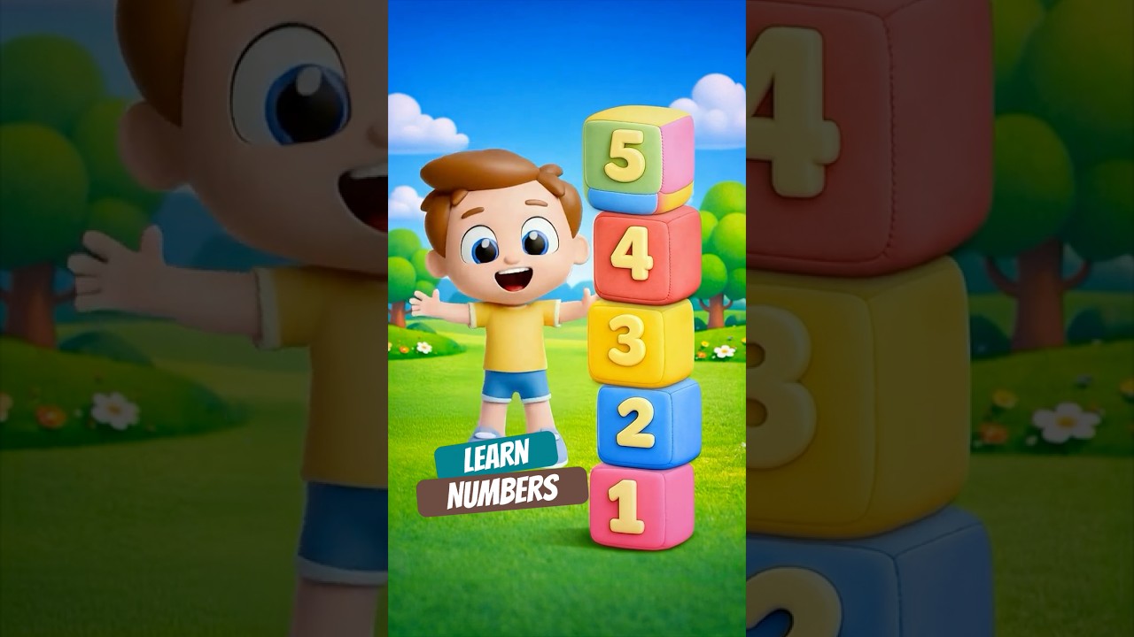 Counting 1 to 5 🧱 | Learn Numbers with Stacking Blocks | Toddlers | Mimo #shorts